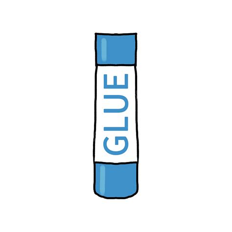 Glue Sticks Clipart Hd Png Blue And White Solid Bottled Glue Stick