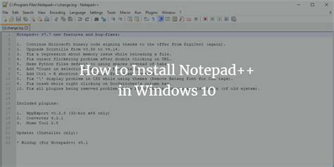 How To Install Notepad In Windows 10