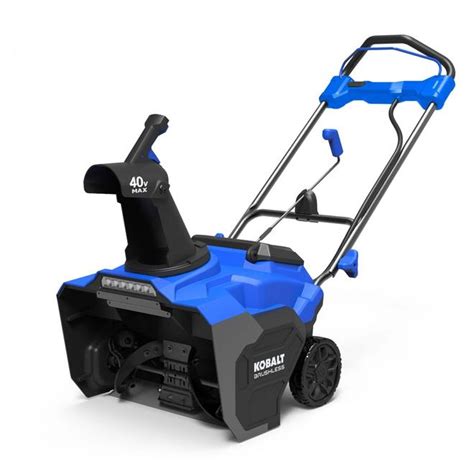 Kobalt 40 Volt 21 In Cordless Electric Snow Blower Includes Tool And