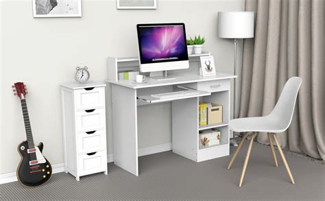 Buy the best and latest keyboard table tray on banggood.com offer the quality keyboard table tray on sale with worldwide free shipping. Yaheetech White Computer Desk with Drawers Storage Shelf ...