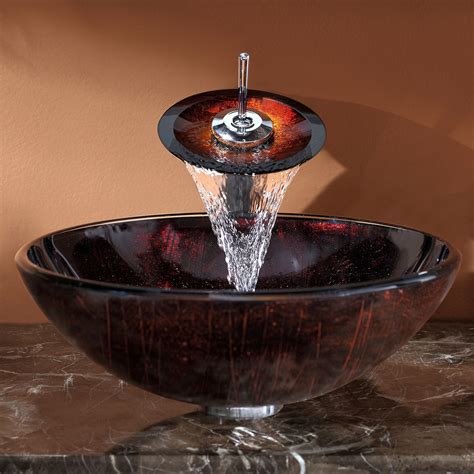 We would like to show you a description here but the site won't allow us. Kraus Saturn Vessel Bathroom Sink with Waterfall Faucet ...