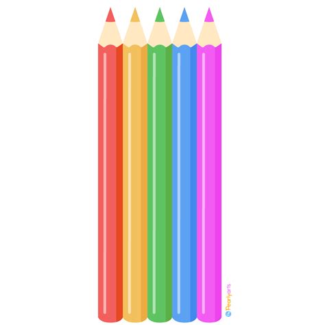 FREE Colored Pencils Clipart Pearly Arts