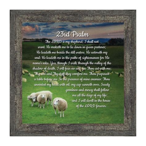 Psalm 23 Christian Wall Art The Lord Is My Shepherd Bible Verses Wall