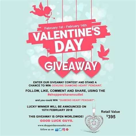 Valentines Special Giveaway Contest Chance To Win Genuine Heart Diamond