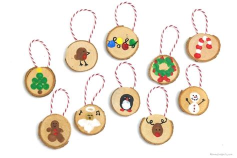 Easy Fingerprint Christmas Ornament Crafts For Kids Printable