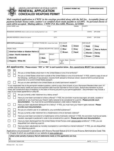 Arizona Ccw Application Fill Out Sign Online Dochub