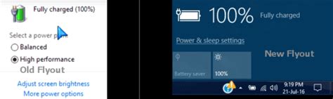 How To Restore Old Battery Flyout On Windows 10