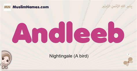 Andleeb Meaning Arabic Muslim Name Andleeb Meaning