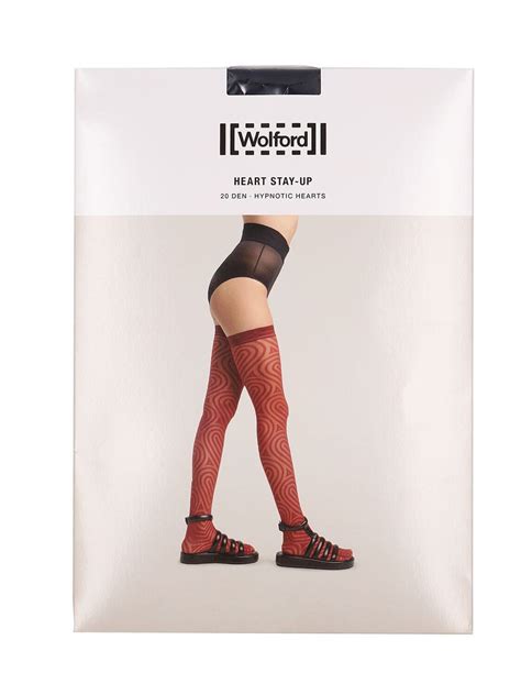 Wolford Heart Lace Stay Up Tights Editorialist