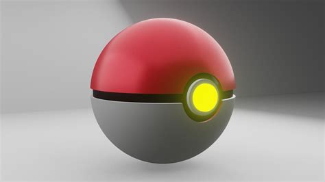 Pokeball Classic 3d Model Cgtrader