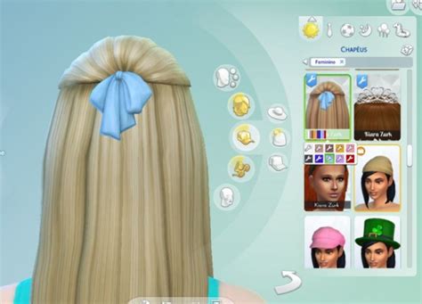 Mystufforigin Pure Hair Version 2 Bow Sims 4 Hairs Si