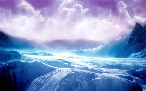 Stunning Purple Mountain Landscape Okay Wallpaper