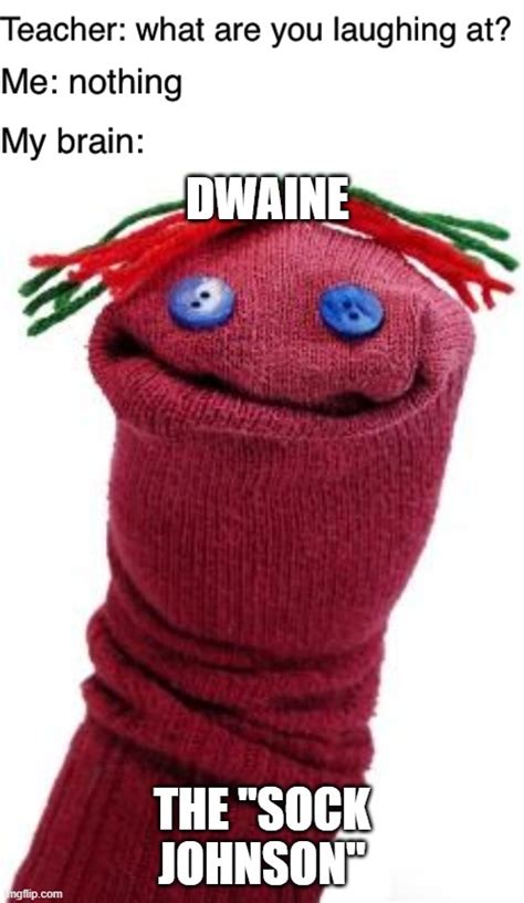 Image Tagged In Sock Puppet Teacher What Are You Laughing At Dwaine