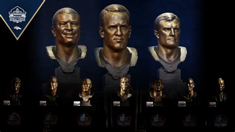 Photos Of All Of The Broncos Pro Football Hall Of Fame Busts