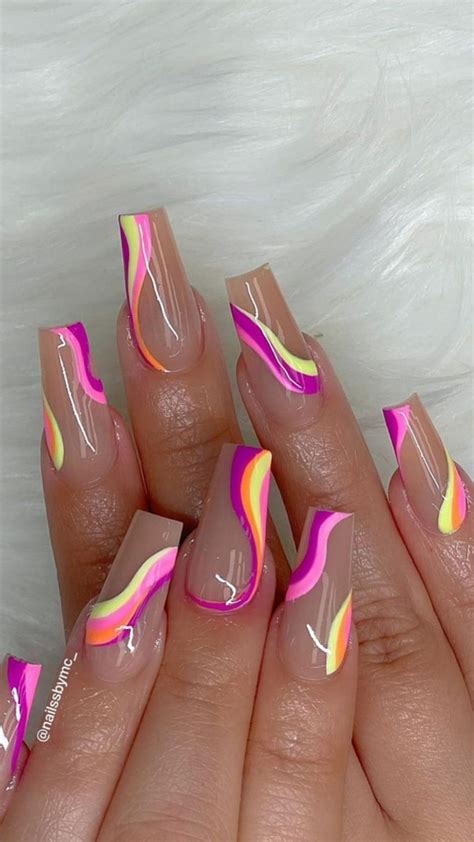 65 Colored Acrylic Coffin Nails For Summer And Fall 2021 Page 26 Of