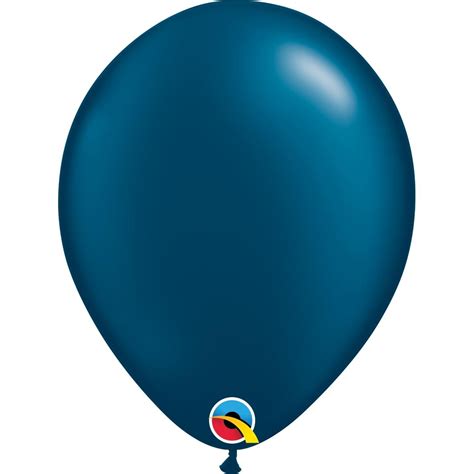 11 Qualatex Pearl Midnight Blue Balloons Party Save Smile