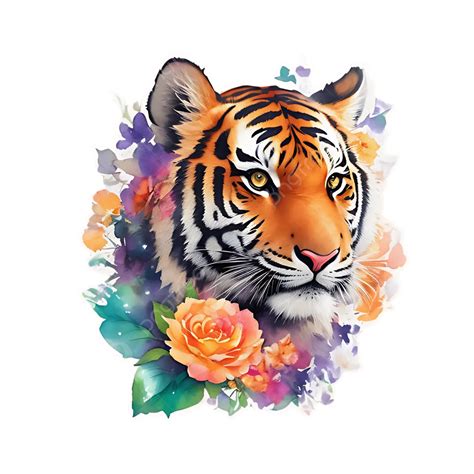 Tiger Head Sticker Tiger Sticker Year Of The Tiger Png Transparent