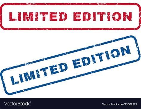 Limited Edition Rubber Stamps Royalty Free Vector Image