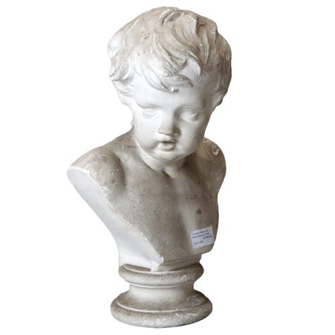 Plaster Bust Of Young Boy At 1stdibs