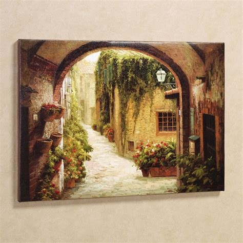 Morning Stroll Canvas Wall Art Brown Wall Art Tuscan Wall Art