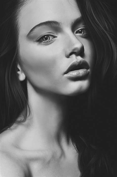 Black And White Nedko Photoshop Figurative Realism