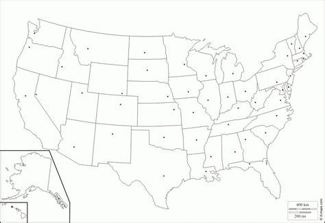 Us State Capitals Map