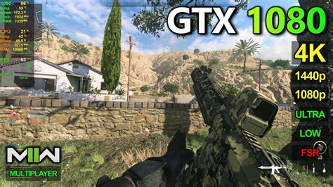 Gtx 1080 Cod Modern Warfare 2 1080p 1440p 4k Low And Ultra