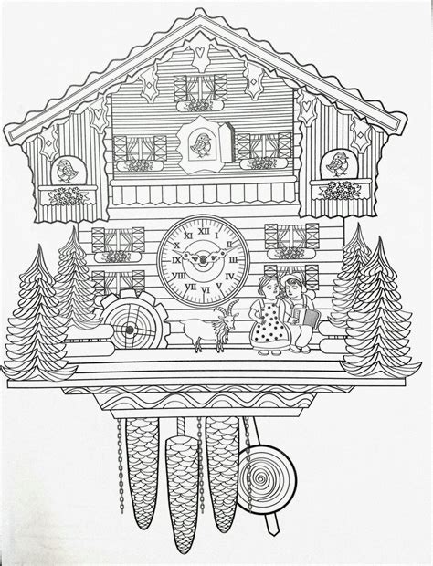 Oct 15, 2018 · german cuckoo clock coloring page from germany category. Pin on Imprimibles