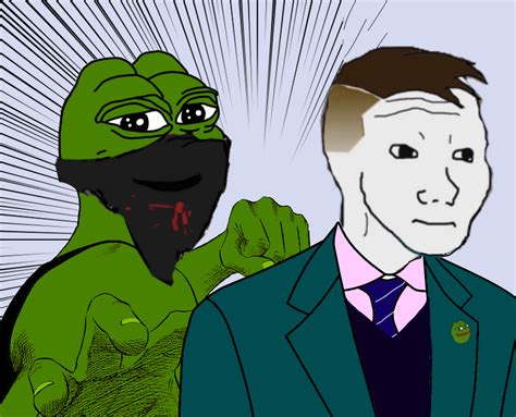 Pepe Punching Meme Template