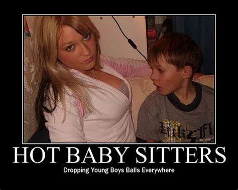 Classic Funny Caption Picture The Hot Baby Sitter ChuckleBuzz Funny Pictures With