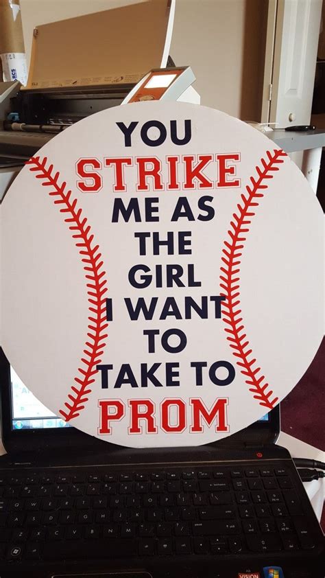 Baseball Promposal Baseball Promposal Cute Prom Proposals Asking To