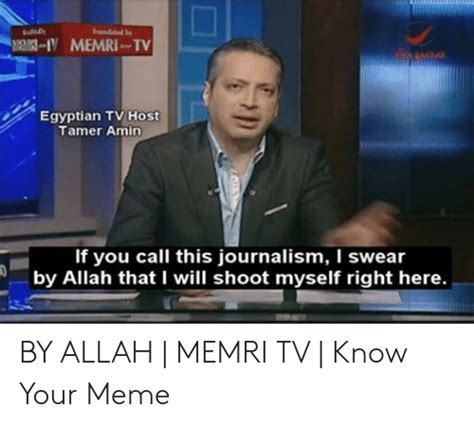 Egyptian Tv Host Tamer Amin If You Call This Journalism I Swear By