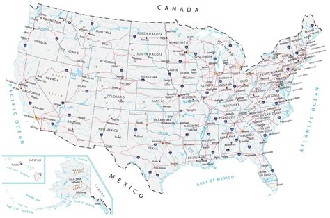 Us Map Of Cities Interactive Us Map Clickable States Cities By Art101