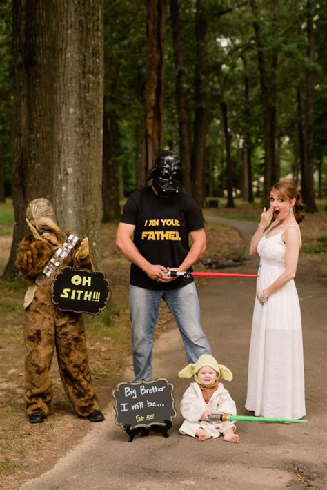 Our Epic Star Wars Pregnancy Announcement Photo Credit Kayleigh Ross