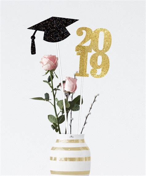 Graduation Centerpiece Graduation Party Decorations 2019 Etsy