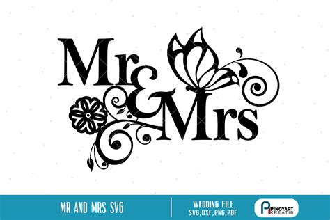 Mr And Mrs SVG Mr And Mrs Svg File Wedding Svg File Vector SVGs Design Bundles