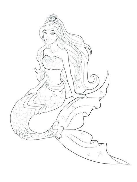 Select from 35870 printable coloring pages of cartoons, animals, nature, bible and many more. Barbie Mermaid Coloring Pages 025 | Mermaid coloring pages ...
