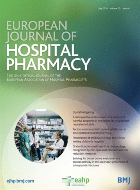 Eahp Eu Monitor Hospital Pharmacists Role In Procurement European