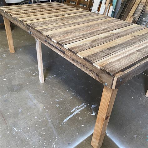 How To Build A Pallet Timber Table Bunnings Workshop