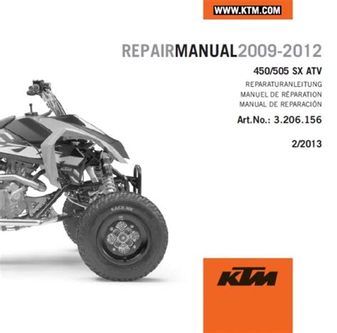 Summary of contents for ktm 65 sx. AOMC.mx: KTM CD Repair Manual 450/505 SX ATV 09-12