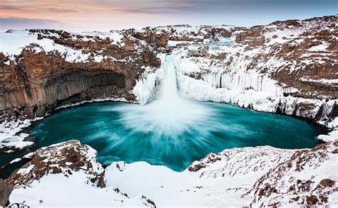 アルデイヤルフォスの滝、 アイスランド、 冬、 川の滝、 ヨーロッパ、 アイスランド、 旅行、 自然、 美しい、 風景、 冬、 川、 滝