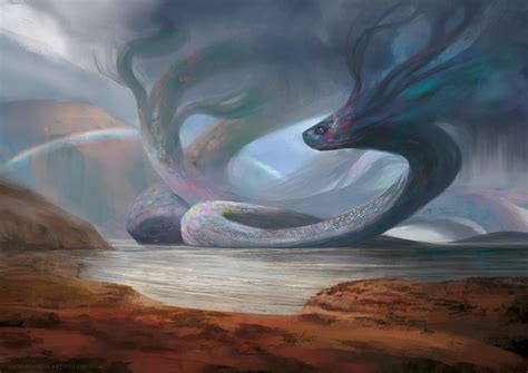 Rainbow Serpent Australia Victor Garcia Fantasy Creatures Art