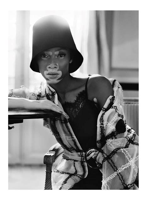 Winnie Harlow In Lofficiel Winnie Harlow Fedora Riding Helmets