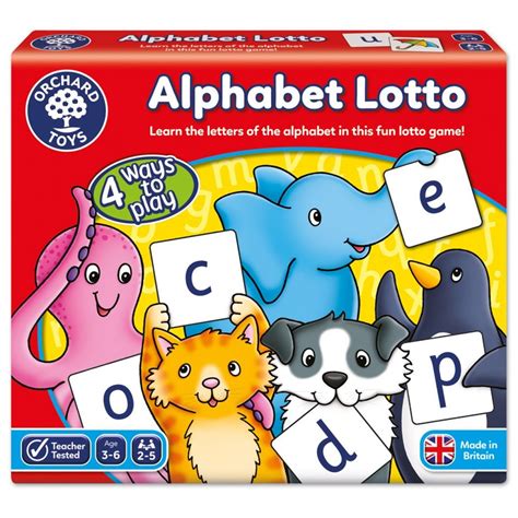 *in the event of a discrepancy, official winning numbers prevail over any numbers posted on this website. Orchard Toys - Alphabet Lotto | Sensory Oasis For Kids