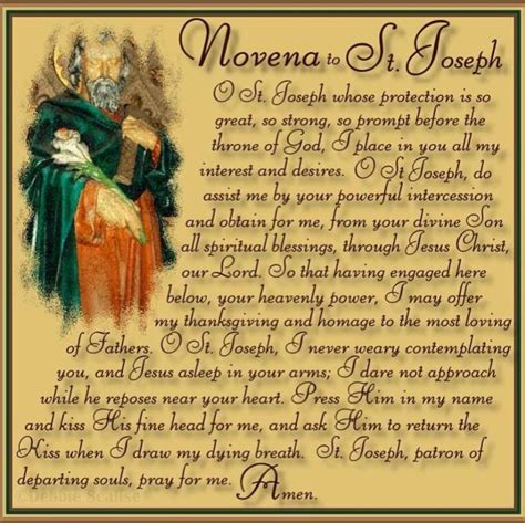 Novena To St Joseph The Worker For Employment Starr Baca