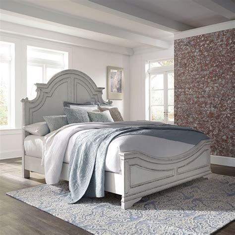 Liberty Furniture Magnolia Manor Cottage Style King Panel Bed With