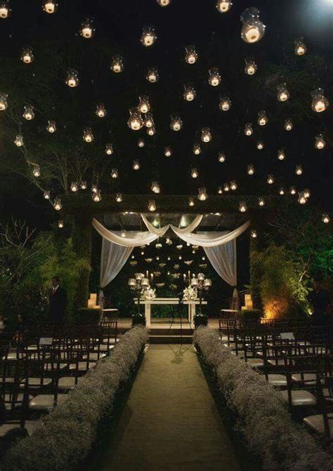 Starry Night Wedding Wedding Ceremony Ideas Outdoor Night Wedding