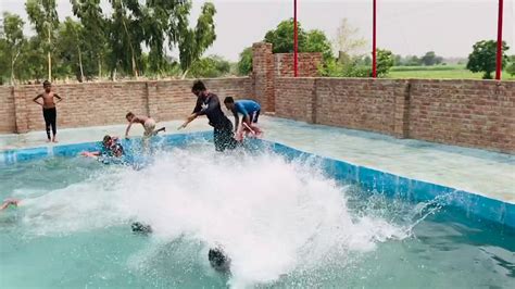 Swimming Challenge Faisalabad Famous Swimming Pool Youtube