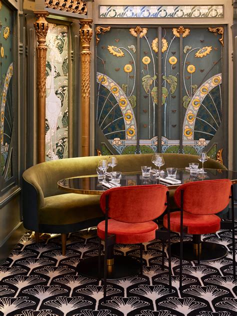 Beefbar Paris By Humbert And Poyet Features An Art Nouveau Atrium