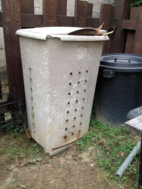 A plastic compost bin is ideal for a small space. My Home My Garden My Rules: Modification of a small ...